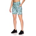 thumbnail image 2 of Reebok Womens Printed Highrise Bike Short with Pockets, 7" Inseam, Sizes XS-XXXL, 2 of 5