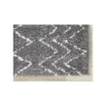 thumbnail image 6 of Novelle Home Palmer Cream Grey Rhombus Pattern Rug, 6 of 10