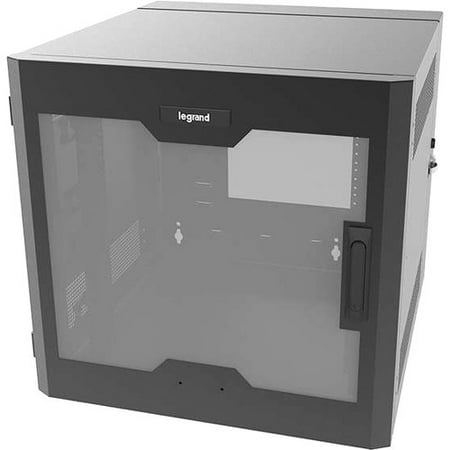 C2g 12ru Swing Out Wall Mount Cabinet With Plexiglass Door Black