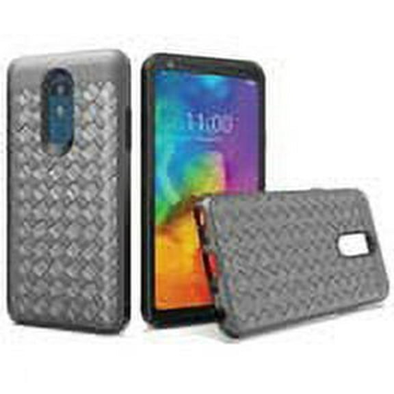 GSA Woven Textured Dual Layer Hybrid Case LG Q7 Plus (2018) & Q7 Gray