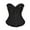 Black, variant on KHONTS Corsets For Women Renaissance Floral Trim Lace Up Boned Overbust Corset Waist Cincher Bustier Shapewear Black XS
