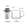 thumbnail image 3 of Tetera De Vidrio Xtellar 1200 Ml color transparente Grande De Con 4 Tazas De Té, 3 of 5