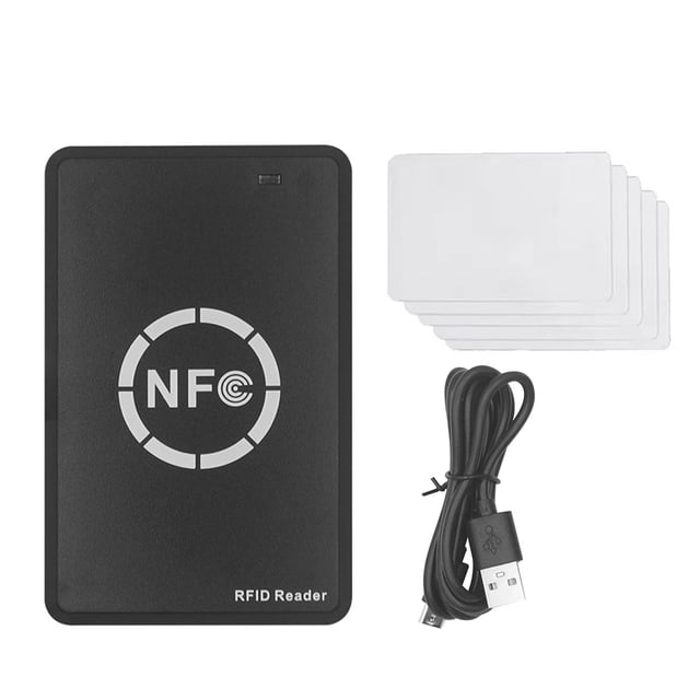 RFID NFC Smart Chip Reader/Writer+5XUID Card 125K 13.56M Copier RFID Duplicator Tag Copy Clone ID IC Key Badge Copy