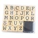thumbnail image 3 of 1 Juego de sellos de goma de madera, papelería decorativa, letras rústicas, sello de alfabeto para manualidades, álbum de fotos, diario, manualidades, Mayúsculas BLESIY Sello de letras de madera, 3 of 8