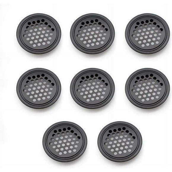 piezas de malla de ventilación redonda de acero inoxidable con orificio de 19 mm, orificio de ventilación de plano circular