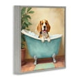 thumbnail image 3 of Stupell Industries Bubble Bath Hound Dog Gray Framed Giclee Art design by Kim Allen, 12 x 12, 3 of 8