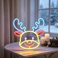 thumbnail image 4 of Holiday Neon Sign LED Wall Light, USB Powered Glowing Decorative Lamp for Christmas Party Home Dorm Tabletop Window Decor B, 4 of 6