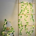 thumbnail image 4 of Ovzne Solar Powered Ivy Garland Lights – Fake Green Vine With 8 Modes For Party Home Decor, 4 of 7
