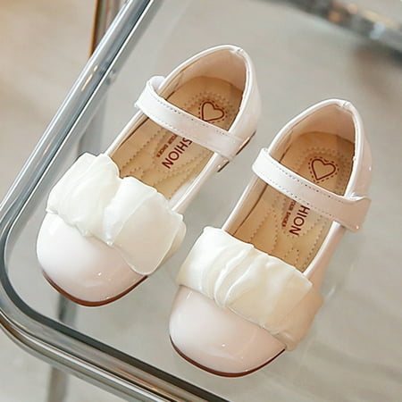 

nsendm Fashion Spring And Summer Children Casual Shoes Girls Flat Sole Solid Color Lightweight Kids High Heel Boots Size 2 Beige 2.5 Years