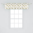 thumbnail image 2 of Ambesonne Nature Window Valance, Mediterranean Branches, 54" X 12", Green Yellow Olive, 2 of 3