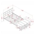 thumbnail image 6 of Sexton Metal Platform Bed with Bench, Queen, White and Silver, 6 of 6