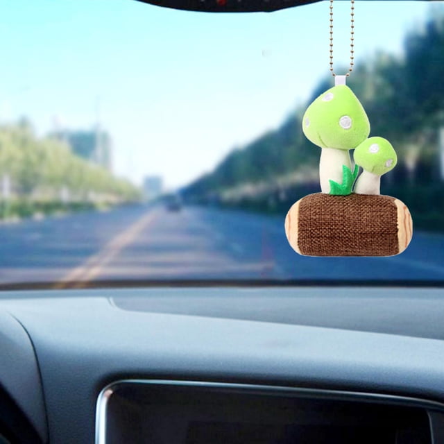 Llavero de peluche Soledad Lindo pequeño hongo Verde