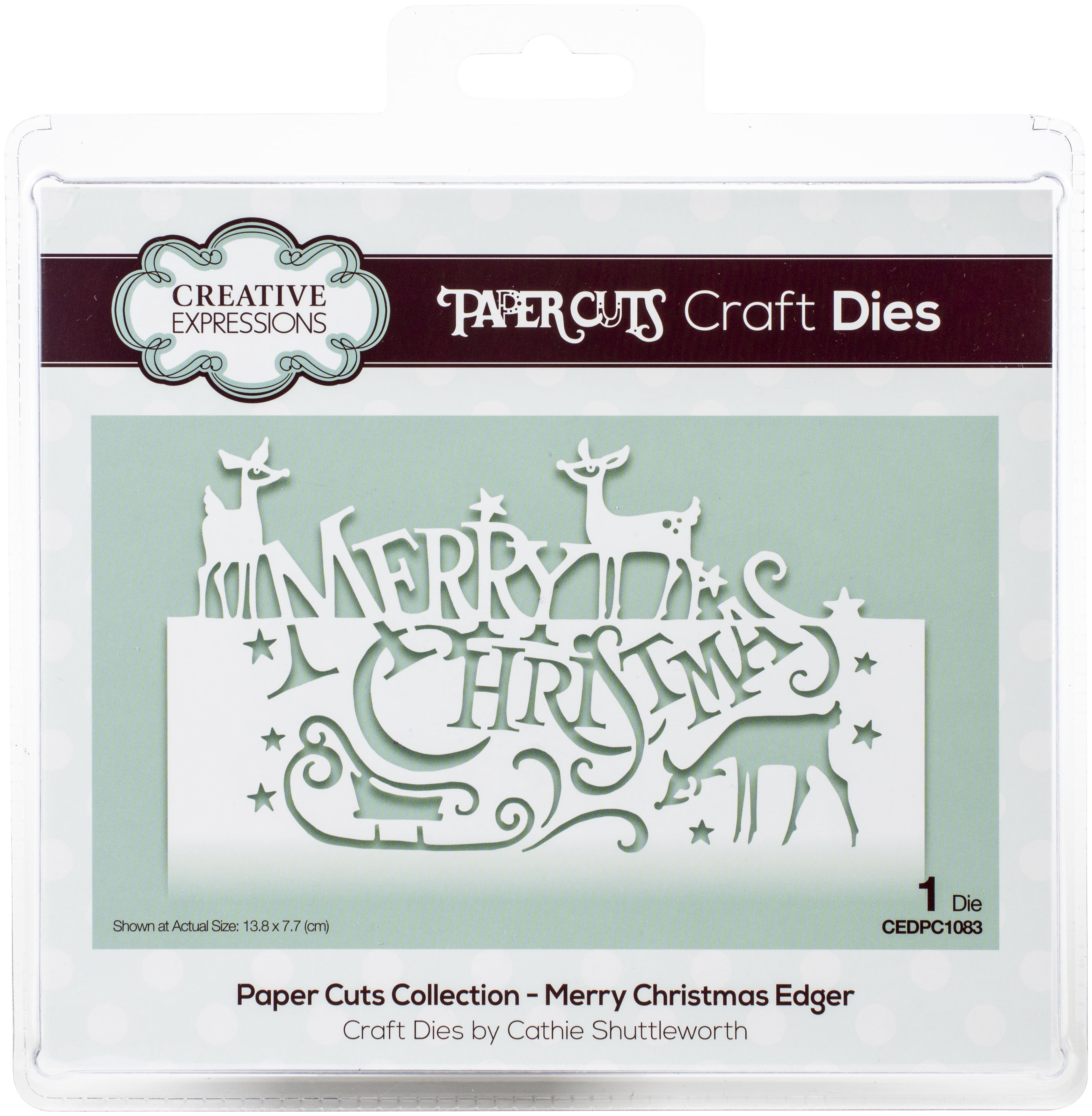 Creative Expressions Paper Cuts Craft DiesMerry Christmas