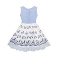 thumbnail image 3 of Flower Girls Dress Embroidered Butterfly Diamond Pageant Wedding 7 Years, 3 of 5