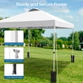 thumbnail image 3 of Vitarpatio 10 x 10 ft Pop up Canopy Tent Instant Outdoor Gazebo Straight Leg Shade Tent Shelter with Roller Bag, 3 of 8