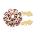 thumbnail image 1 of Abbracc Decorative Rhinestone Button Cover Party Daily Clip on for Adults Bags Dress gold pink, 1 of 9