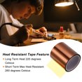 thumbnail image 4 of Uxcell Heat Tape High Temperature Heat Resistant Tape 100mmx33m(108ft) Sublimation Thermal Tape Yellow, 4 of 5