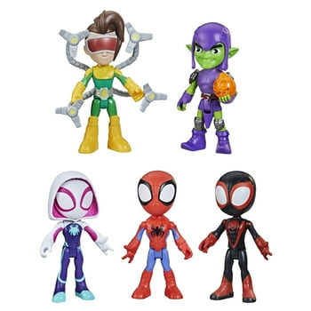 Marvel Spidey and His Amazing Friends Web Squad Figure Collection, 5 Action Figures