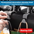 thumbnail image 3 of 27PCS Bling Car Accessories Set for Women, 15 Inch Reinestone Crystal Steering Wheel Covers License Plate Frame USB Charger Phone Holder Coasters, Vehicle Decorations, Universal Fit（Black）, 3 of 7
