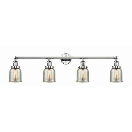 

Innovations 215-PC-G58-LED Small Bell 4 Light Bath Vanity Light part of the Franklin Restoration Collection Polished Chrome