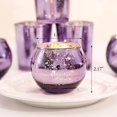 thumbnail image 2 of Portavelas votivos LETINE Purple Mercury Glass (36 unidades), 2 of 6