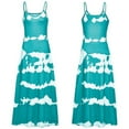 thumbnail image 4 of Henpk Summer Dresses for Women Striped T Shirt Dress Casual Midi Dress Short Sleeve Sundress with Pockets Fashion Holiday Summer Sleevess Stripe Printed V Neck Sexy Casual Long Maxi Dress Blue M, 4 of 5