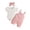 H6-Pink, variant on CAUYDY Toddler Girl Outfit Set Infant Girls Short Sleeve Clothes Baby Fall Winter Bodysuit Preemie Romper 0 3 6 9 Months 1T 2T Sizes 3-6 Months,Pink