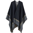 thumbnail image 2 of PIKADINGNIS Women Soft Cozy Pashmina Scarf Cape Blanket Phocho Fashion Retro Wraps Winter Fall Shawls, 2 of 3
