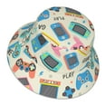 thumbnail image 3 of Bingfone Playing Video Games Bucket Hat For Men Women,Packable Reversible Printed Sun Hats,Fisherman Outdoor Travel Hiking Beach Caps, 3 of 9