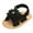 Black, variant on Celivon Baby Infant Girl Tassel Sandals Flowers Soft Sole Shoes Sandals Shoes Fish Mouth Open Toe Sandals Soft Sole Shoes Sandals 6 Months