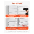 thumbnail image 6 of Slat Wall Paneling 2x4 ft, PVC White Garage Slatwall, 8ft² Modular Storage Panels, 6 of 7