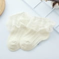 thumbnail image 1 of Luiryar Baby Kids Girls Princess Short Socks Lace Ruffle Frilly Trim Cotton Ankle Socks, 1 of 1