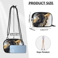 thumbnail image 3 of Crossbody Handbag Phone Purse Mobile Phone Bag Crossbody Phone Bag Comfortable and Durable Black Marble, 3 of 7