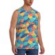 thumbnail image 2 of Fotbe Colorful Fish 1 Men's Camiseta sin Mangas Estampada para Hombres, Playera Casual para Gimnasio, Entrenamiento, Playa-3X-Large, 2 of 7