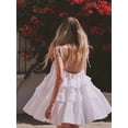 thumbnail image 2 of Women's Ruffle Layered Tie Shoulder Cami Dress 100% Cotton Fabric for Effortless Summer Chic Everyday Wear AllDay, 2 of 18
