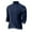 Blue Warm Pullover Knitwear, variant on HOOMEUMY Mens Warm Pullover Knitwear Basic Long Sleeve Shirts Fashion 2025 Trendy Classic Solid Design Stand Collar Tops Slim Fit Blouse Casual Gray XXXL
