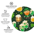 thumbnail image 3 of Naloa St Patrick's Day10 Leather Coasters for Drinks, Durable Drink Coasters 4 Set for Tabletop Protection, Luxurious Home Décor and Housewarming Gift ( {designName})Round Shape, 3 of 6