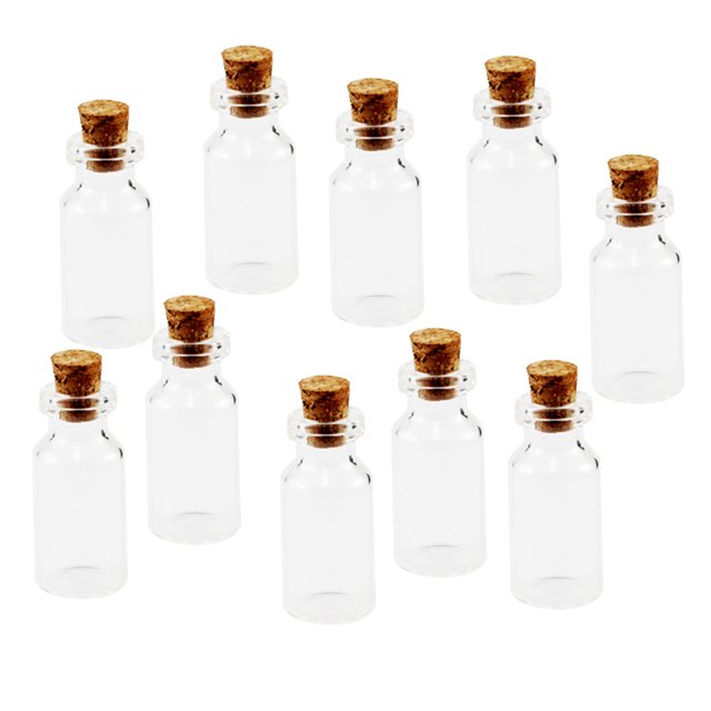 10 piezas tenedor corcho Perfume agua colgante collar DIY artesanía Zulema Deseando Botellas