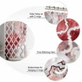 thumbnail image 6 of Red Morocco Waterproof Fabric Shower Curtain, Rustic Country Smear Street Mottled Art Shower Curtain for Bathroom Curtains Bathtubs Hotel Washable Shower Curtains with 12 Hooks Small 36x72in, 6 of 6