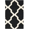 thumbnail image 3 of SAFAVIEH Cambridge Liam Geometric Wool Area Rug, Black/Ivory, 2' x 3', 3 of 8
