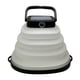 thumbnail image 1 of (Negro) Luz de camping plegable, linterna solar portátil para exteriores, luz de emergencia recargable, diseño en forma de cuenco, 1 of 5