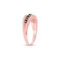 thumbnail image 4 of 10kt Rose Gold Womens Round Brown Diamond Band Ring 1/2 Cttw, 4 of 4
