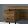 thumbnail image 2 of Monarch Specialties Computer Desk, Home Office, Laptop, Left, Right Set-up, Storage Drawers, 60"l, Work, Metal, Laminate, Walnut, Black, Contemporary, Modern, 2 of 4