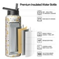 thumbnail image 2 of Insulated Stainless Steel Water Bottle with Cute Dog & Paw Print Design - BPA Free Double Walled 18/8 Food Grade Copper Layer for Sports & Outdoor Activities (Leakproof & Sweat-Free), 2 of 6