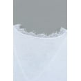 thumbnail image 4 of POGLIP Women's White V Neck Lace Trim Short Sleeve Top, 4 of 6