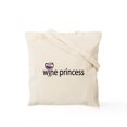 thumbnail image 2 of CafePress - Wine Princess Tote Bag - Unisex Canvas Tote Bag, Beige, 1-Piece, 2 of 8