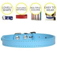 thumbnail image 4 of Faux Leather Collar Metal Buckle Pet Collar Adjustable Pet Collar for Small Dogs, 4 of 10
