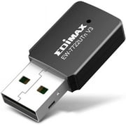 Edimax Wi-Fi 4 802.11n Mini USB Adapter -Newest Version- Wireless N300 Dongle, 300Mbps throughput, Auto-Power Adjustment for Energy Saving, Win 11 Plug-n-Play, Mac OS, Linux, EW-7722UTn V3