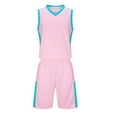thumbnail image 2 of Kids Girls Summer Tracksuits Basketball Football Outfits Breathable Athletic Tank Top Shorts Set for Boys 4-14 Years, 2 of 7
