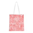 thumbnail image 1 of YFYANG Reusable Cotton Canvas Tote Shopping Bag, Pink Butterfly Art Design Washable Portable Grocery Bag for Daily Travel, 1 of 8